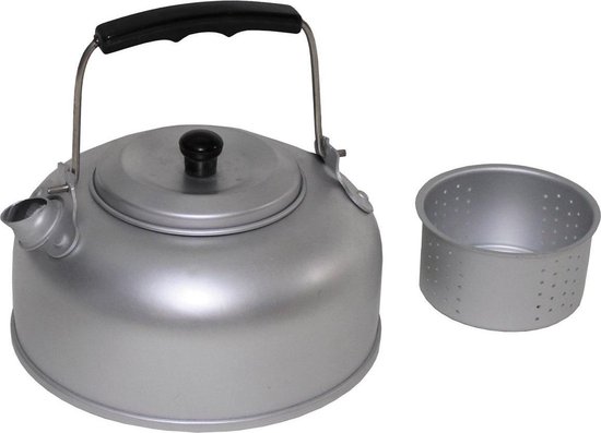 Fox Outdoor lichtgewicht klein fluitketeltje met theezeef aluminium 0.95 liter - zeer compact van Fox — afbeelding 2