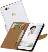 Bookstyle Wallet Case Hoesjes Geschikt voor Huawei Nova Wit