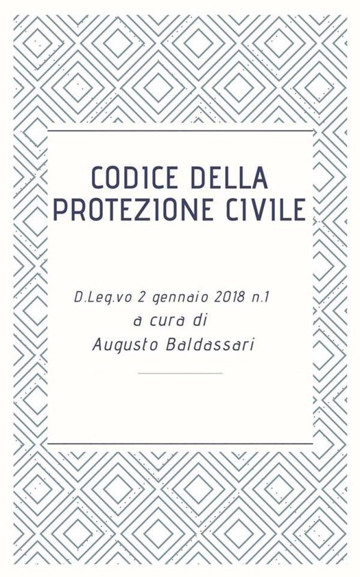 Codice della Protezione Civile - cover