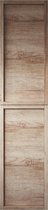 Badplaats Badkamerkast Vermont 40 x 40 x 172 cm - Hout-look - Hangende Kolomkast met 2 Deuren