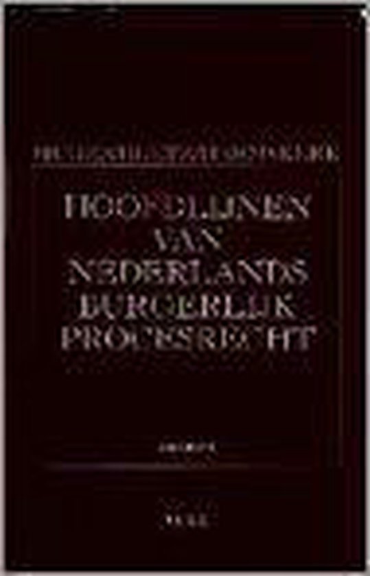 Hoofdlijnen van Nederlands burgerlijk procesrecht - cover