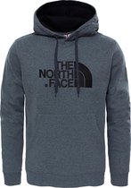 The North Face Drew Peak Heren Outdoortrui - TNF Medium Grey Heather/TNF Black - Maat S