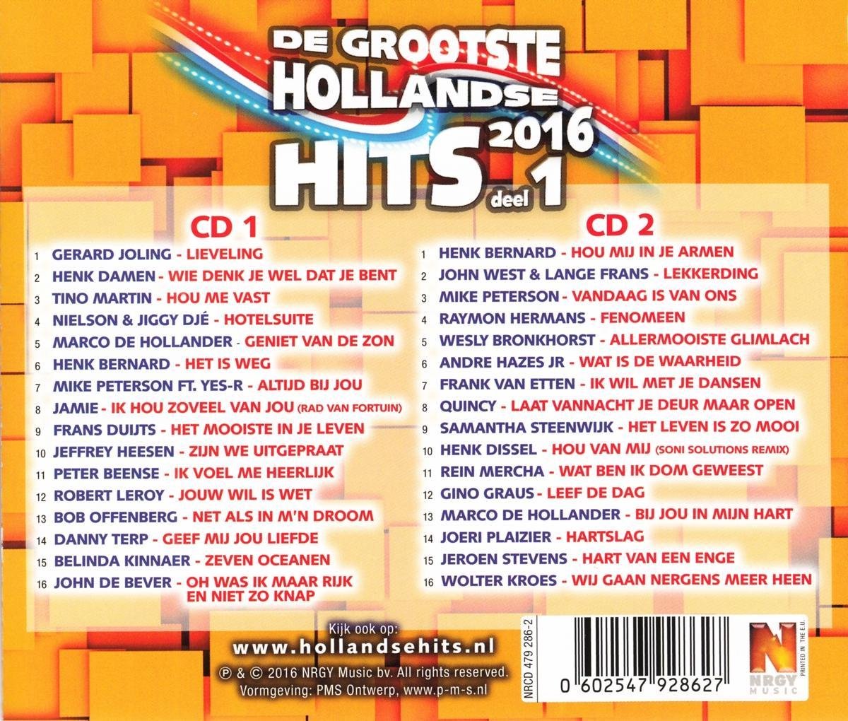 Hits 2016 Deel 1, artists | CD (album) | Muziek bol.com
