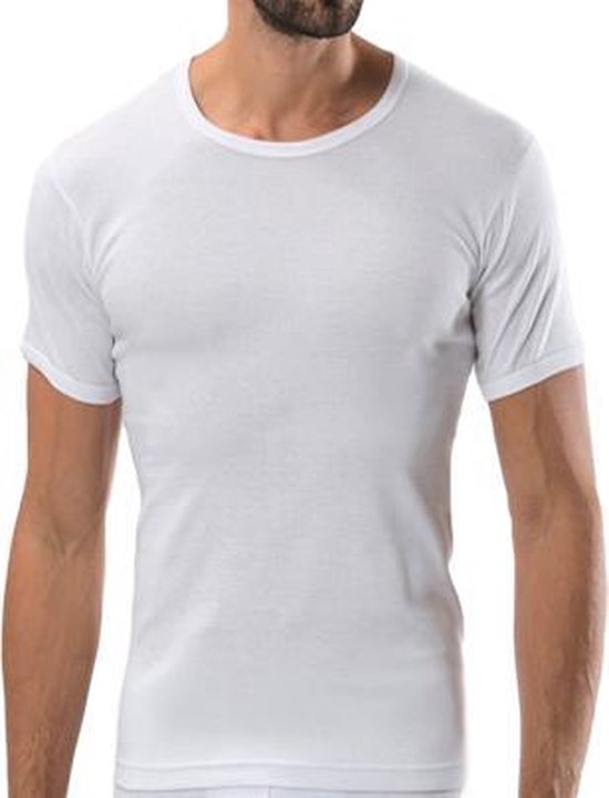 Bonanza Basic T-shirt - O-neck - 100% katoen - Wit - Maat M