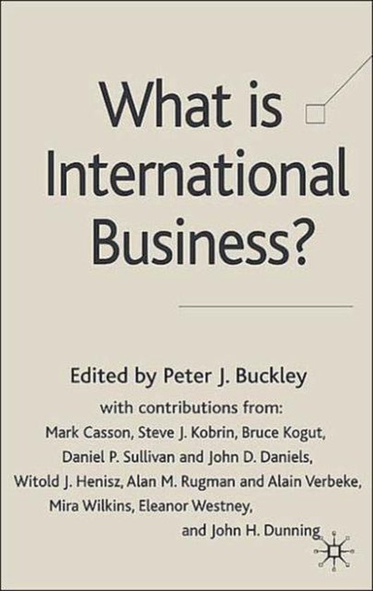 What is International Business? 9781403911247 Buckley Boeken