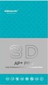 Nillkin Full Face Tempered Glass 3D AP+ PRO iPhone 6 Plus - Wit