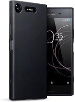 Zwart tpu siliconen backcover hoesje Sony Xperia XZ1