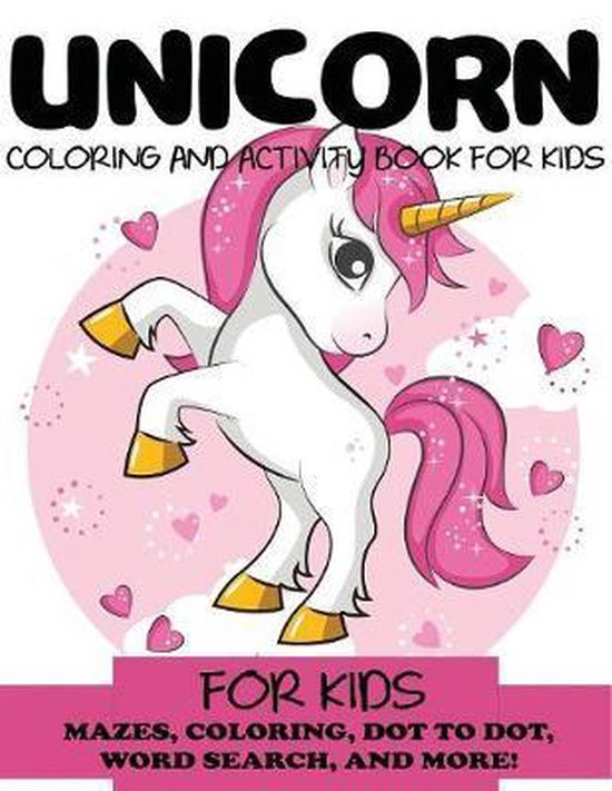 Kids Activity Books- Unicorn Coloring and Activity Book for Kids, Blue ...