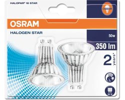 Osram halopar 16 star 50W GU10 blister a 2 stuks! | bol.com