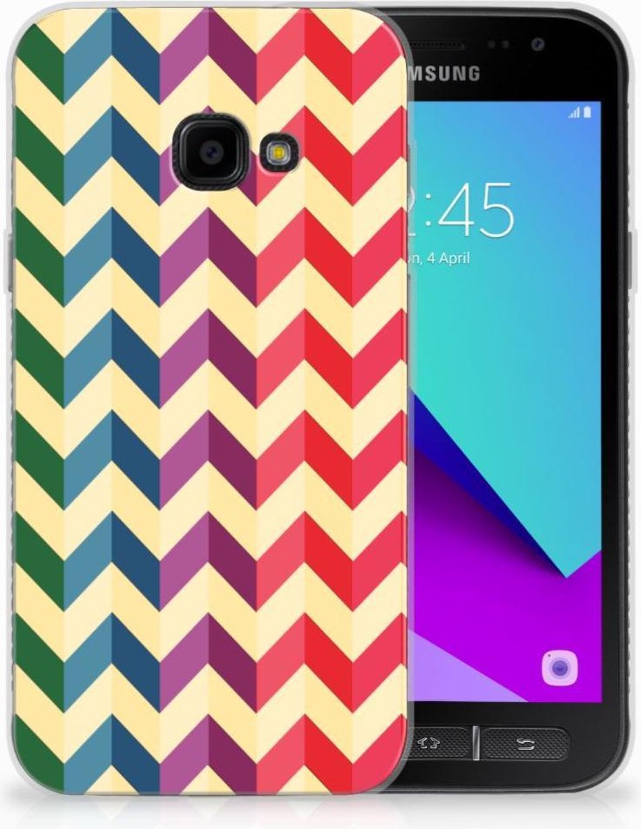 Samsung Galaxy Xcover 4 | Xcover 4s TPU bumper Zigzag Multi Color