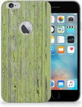 Geschikt voor iPhone 6 Plus | 6s Plus TPU-siliconen Hoesje Design Green Wood