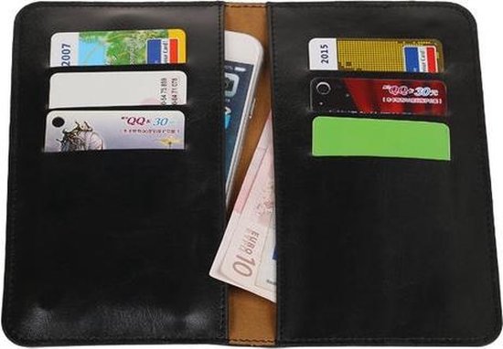 Portefeuille noir Pull-up Medium Pu pour Samsung