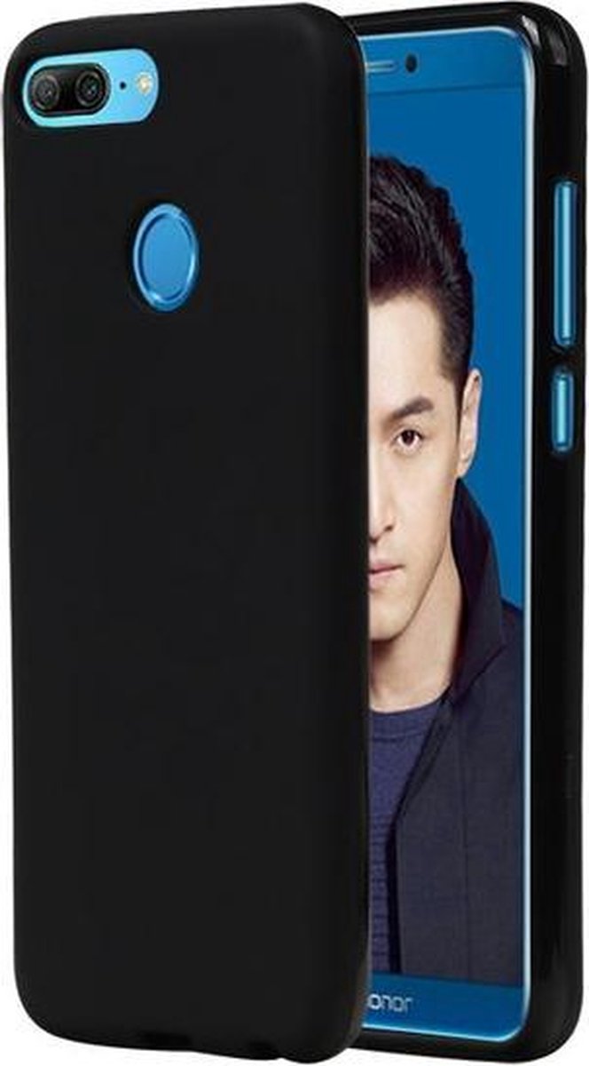 Zwart TPU back case cover Hoesje voor Huawei Honor 9 Lite