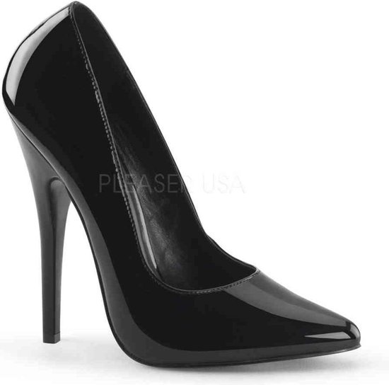 Devious - DOMINA-420 Hoge hakken - Paaldans schoenen - 46 Shoes - Zwart
