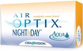 -8,00 Air Optix Night&Day Aqua  -  6 pack  -  Maandlenzen   -  Contactlenzen