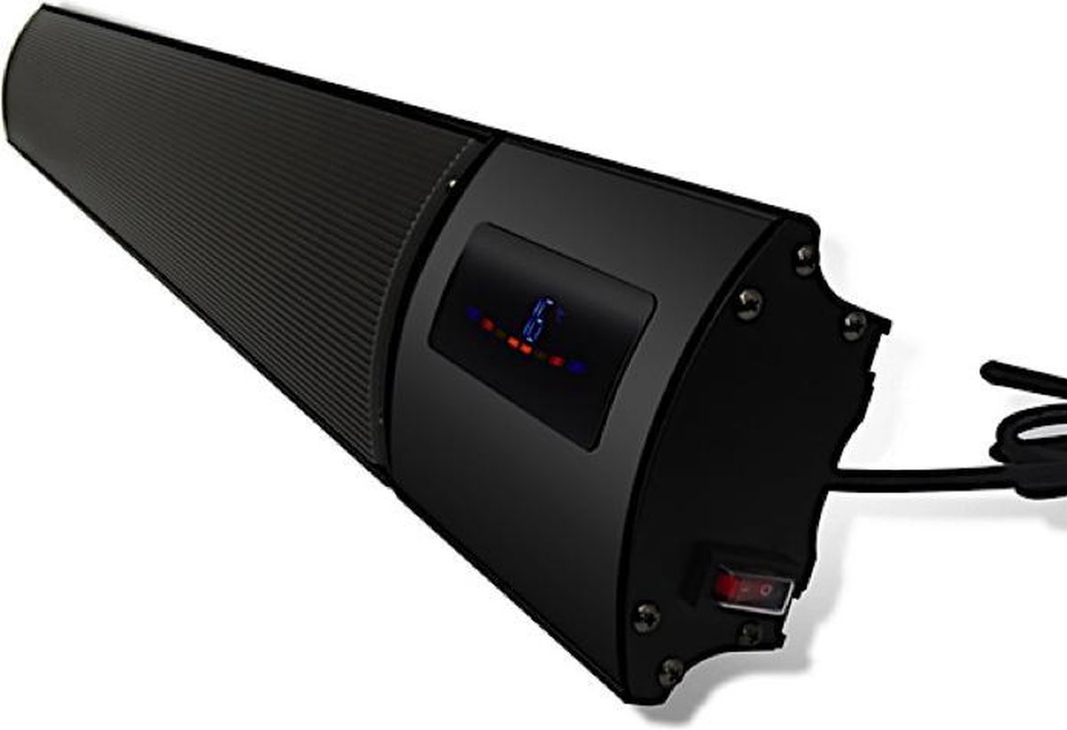Infralia THE 2400DW - Black - Design Infraroodverwarming