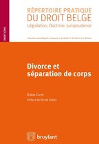 Répertoire pratique du droit belge - Divorce et séparation de corps