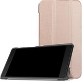 Tri-Fold Book Case - Geschikt voor Lenovo Tab 4 7 Essential Hoesje - Rose Gold