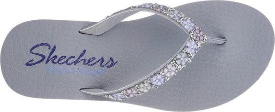 brug Bedelen uniek Skechers Meditation Daisy Delight grijs slippers dames | bol.com
