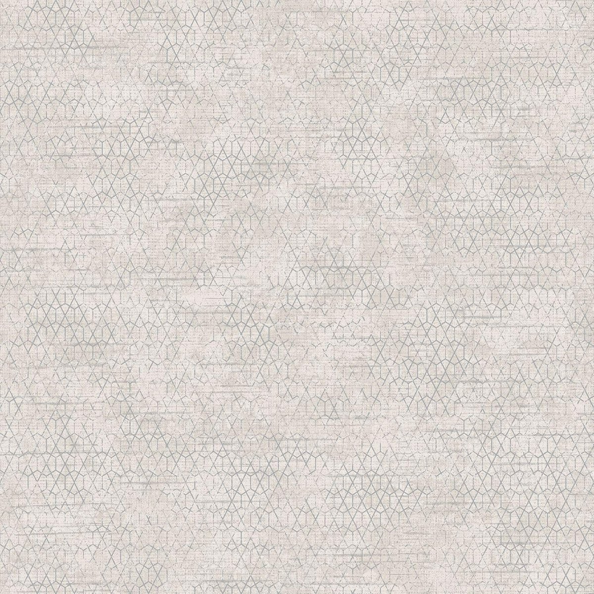 Couleurs geo beige/zilver hexagoon / lijnen (vliesbehang, zilver)