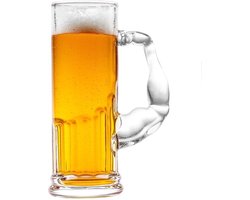 Muscle Beer glass / Bierglas met spierballen