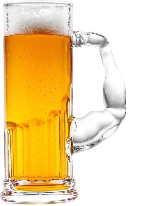 Muscle Beer glass / Bierglas met spierballen