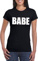 Babe tekst t-shirt zwart dames XL