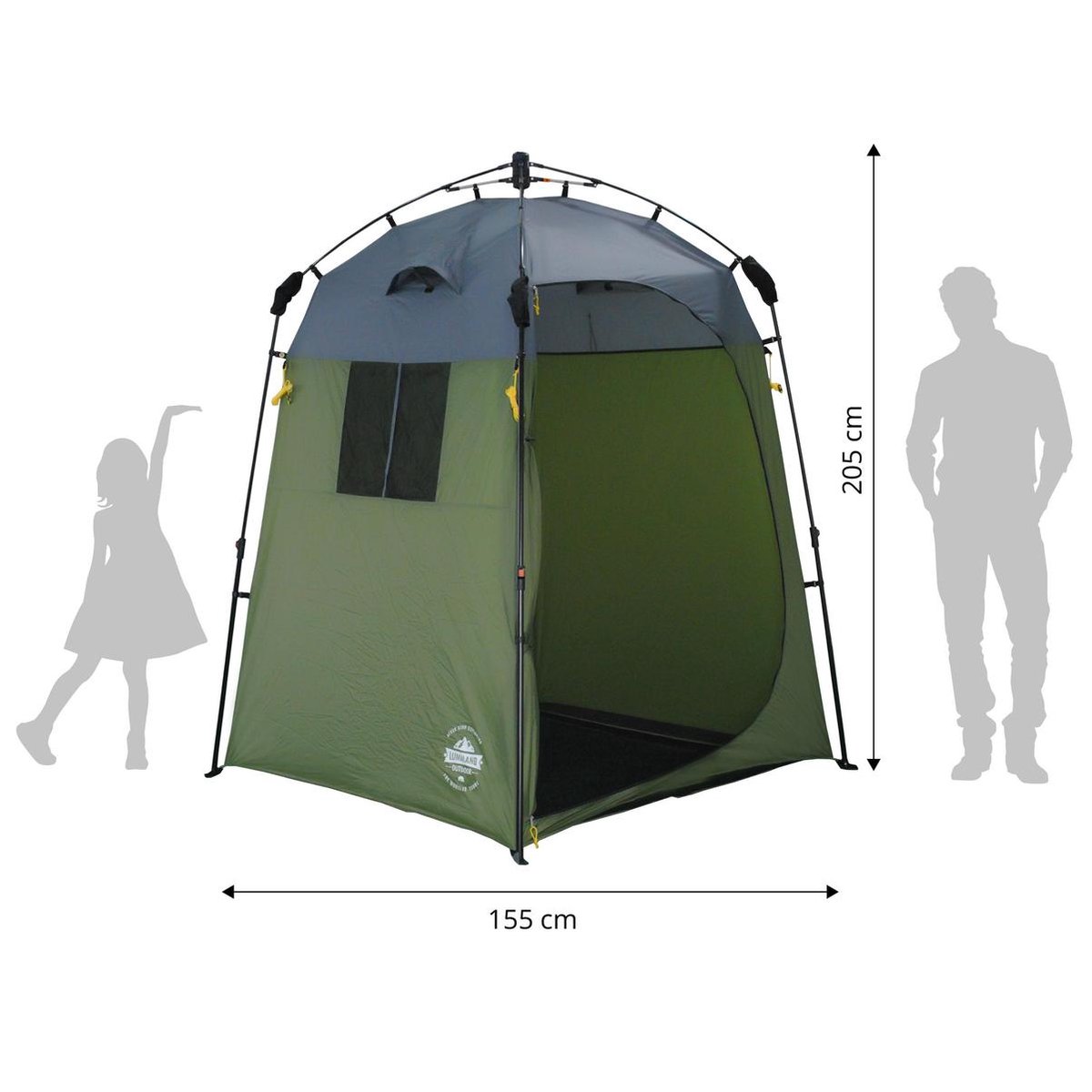 Tente Douche/Toilettes Portable 1,9 M - Abri Pop-up Camping Voyage - Changement Bébé - 7