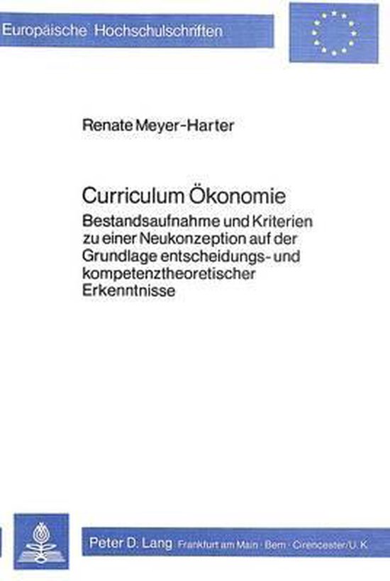 Curriculum Ökonomie - cover