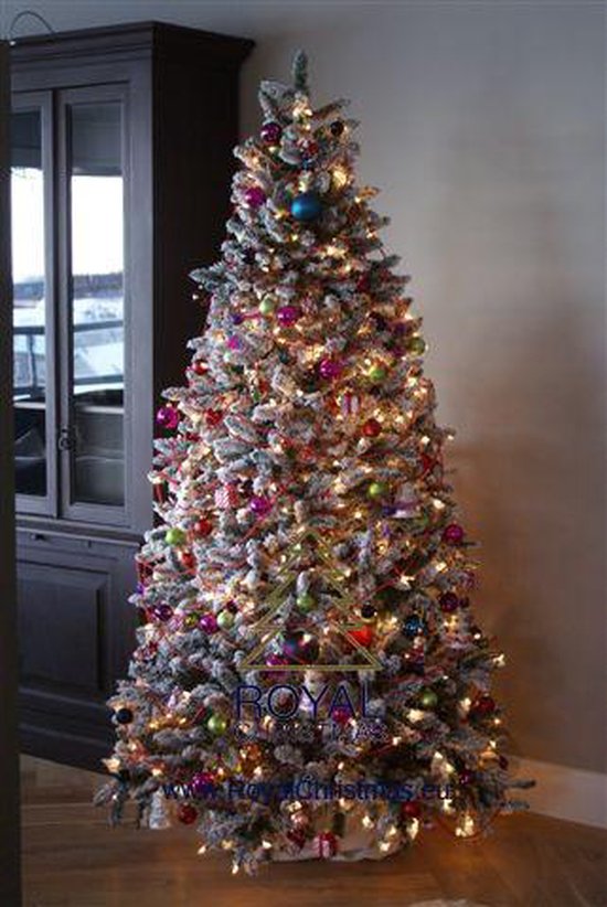 Kunstkerstboom Sneeuw Boom Deluxe - Frosted Pine - Hoogte 180 cm - 1068 Takken - Royal Christmas