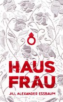 Witte achtergrond met grijze bloemen en bladeren, een rode ring en de rode tekst "HAUS FRAU JILL ALEXANDER ESSBAUM".