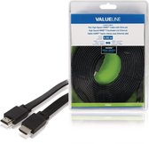 Valueline VLVB34100B50 Platte High Speed Hdmi-kabel met Ethernet Hdmi-connector - Hdmi-connector 5,00 M Zwart