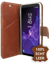 Valenta Galaxy S9 Premium Hoesje Echt Leer Book Case Bruin