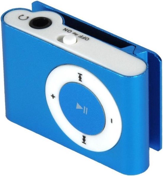 Mini clip MP3 speler - Blauw | bol.com