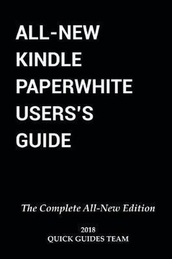 All-New Kindle Paperwhite User's Guide - cover