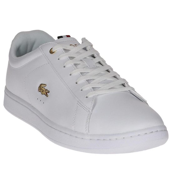 Lacoste Carnaby EVO 3 SPM Sneaker Heren Sneakers Maat 46 - Mannen - wit/goud | bol.com