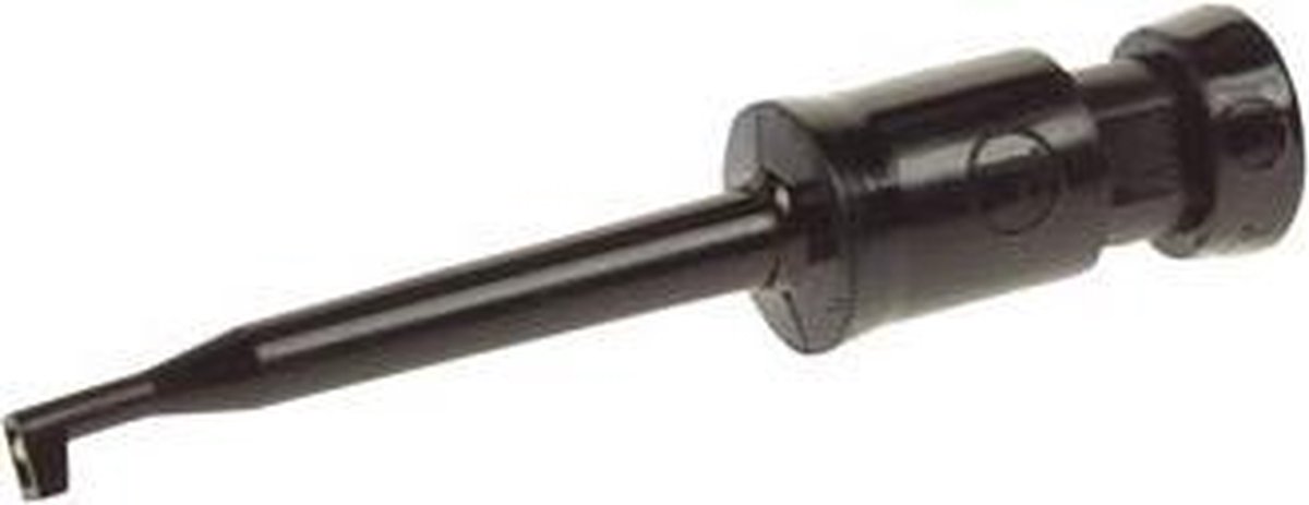 MINIATUUR KLEMTESTPEN MET SOLDEERAANSLUITING (KLEPS 2) - ZWART (HM6200)