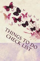 Things to do check list