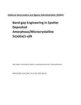 Band-Gap Engineering in Sputter Deposited Amorphous/Microcrystalline Sc(x)Ga(1-X)N