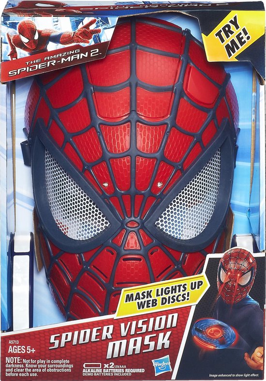 binnen Viskeus baan Spider-Man Vision Mask met Laserstralen | bol.com
