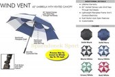 BagBoy Telescopic Windvent - Paraplu - Golf - Storm - Zwart/Wit