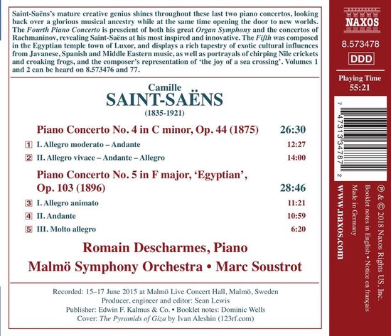 Piano Concertos Nos. 4 And 5 'Egypt