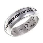 Welsh Liefde zilveren Ring Maat 65