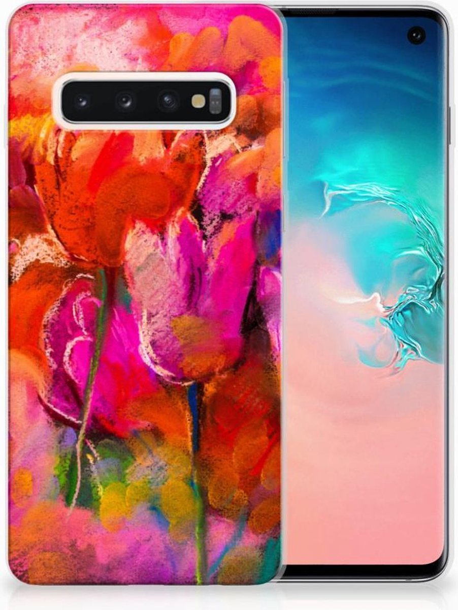 Hoesje maken Samsung Galaxy S10 Tulips