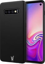 Samsung S10 Hoesje - Samsung Galaxy S10 Hoesje - Samsung S10 Hoesje Zwart Siliconen Case