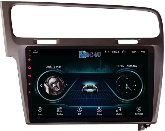 gebruik Tahiti impliceren Navigatie radio VW Volkswagen Golf 7, Android 8.1, Apple Carplay, 10.1 inch  scherm, Canbus | bol.com