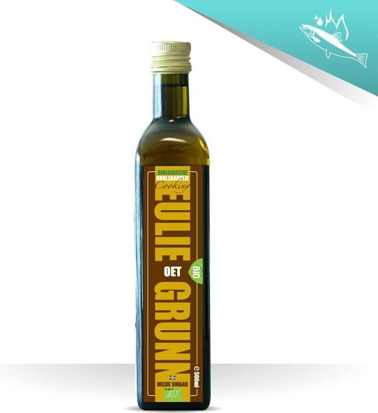 Eulie oet Grunn Cooking Biologische koolzaadolie 500ml bol