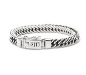 SILK Jewellery - Zilveren Armband - Double Linked - 118.19 - Maat 19