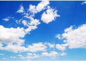 Fotobehang "Blauwe lucht met wolken" vliesbehang 300x210cm