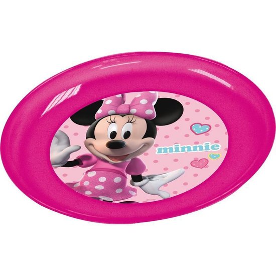 4x Plastic Disney Minnie Mouse bordjes van Disney — afbeelding 3